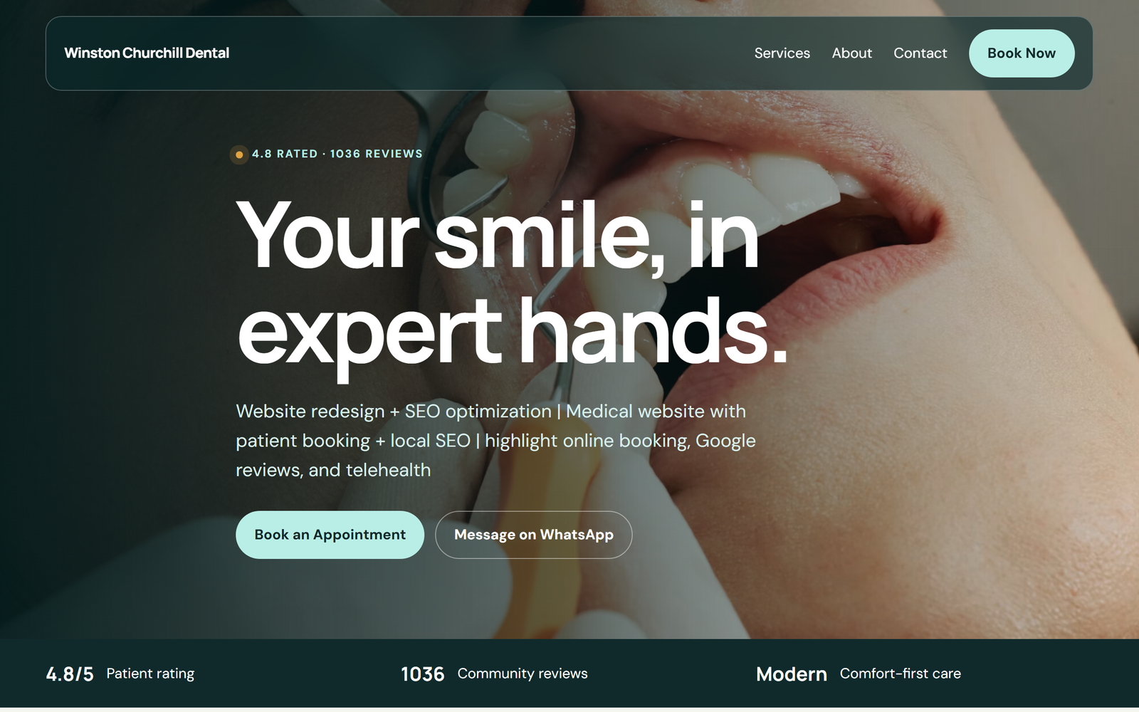 Winston Churchill Dental website